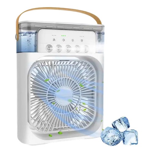 Mini Ar Condicionado Aromatizador Casa Escritório 110v ar frio usb umidificador com reservatorio de agua e gelo
