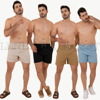Short Linho Masculino Bermuda Mauricinho Moda Praia Verão