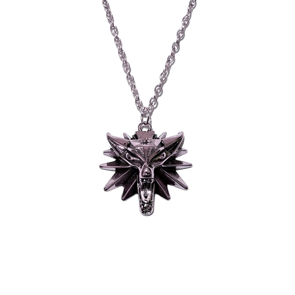 Colar Witcher Lobo Jogo Pequeno - Game Geek