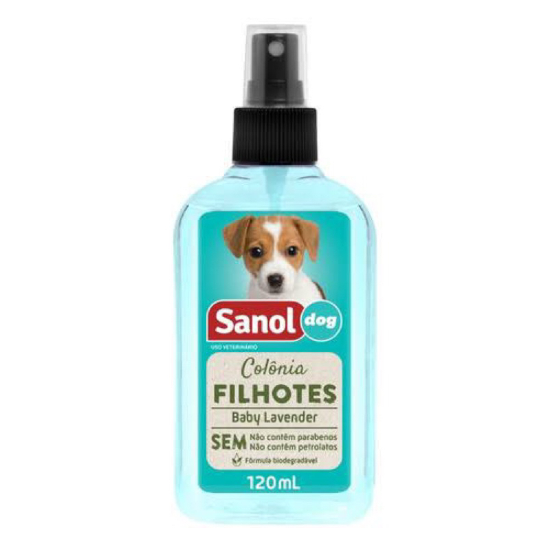 Colônia Perfume Sanol Dog Filhote 120ml em Oferta na Shopee