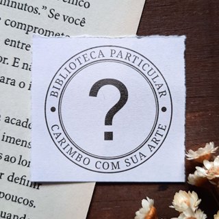 Carimbo para Livro Personalizado com sua Arte em Oferta na Shopee