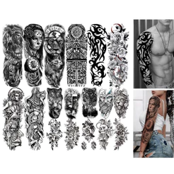 Tatuagem Temporária Unisex Tattoo Fake a Prova D'água Unisex Realistas 3D Festa Social Verão Praia