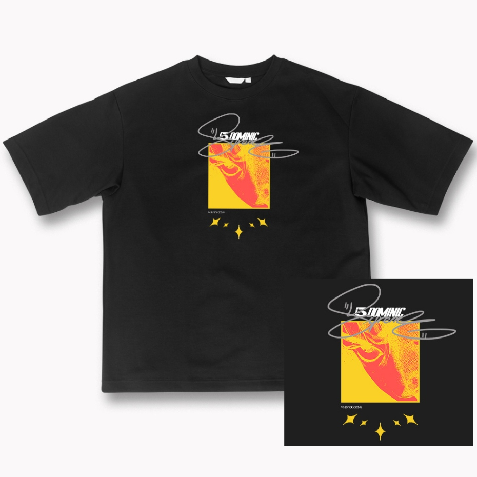 Camiseta OVERSIZED estampada blusa camisa Streetwear em algodão 30.1 modelo DOMINIC Premium OVERSIZED