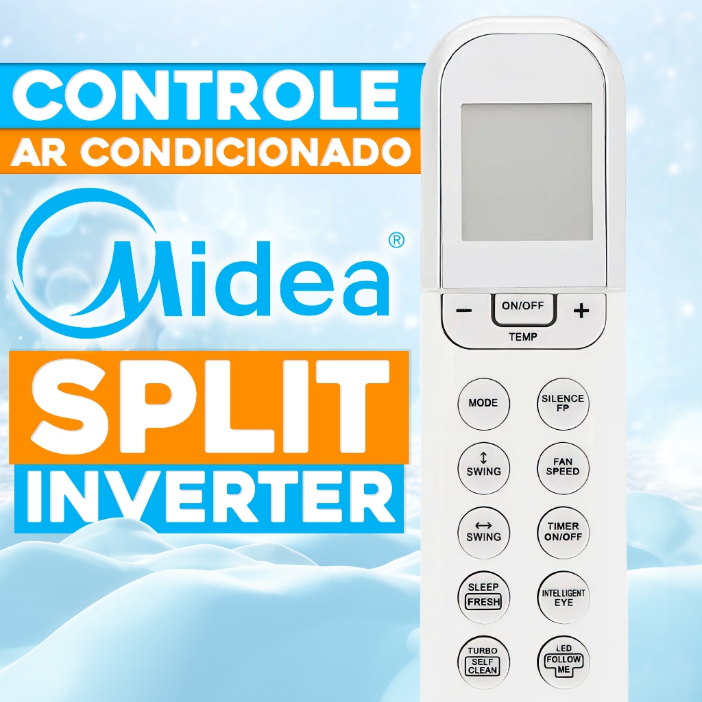 Controle Para Ar Condicionado Midea Split Live Vize Liva Inverter