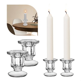 Kit 2 Porta Castiçal De Vidro Porta Vela Enfeite Decoração Veneza luxo em Oferta na Shopee