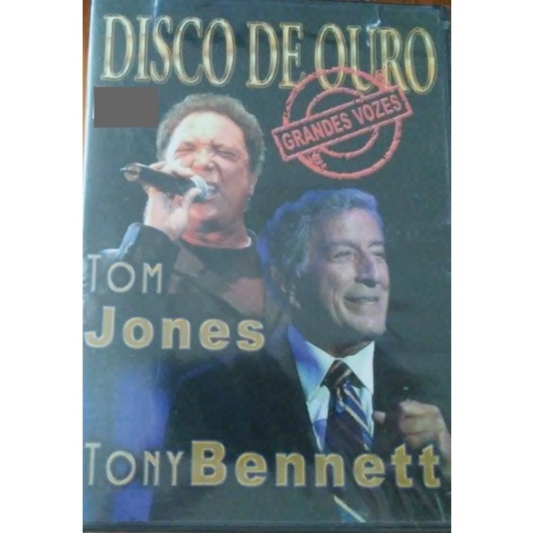 DVD DISCO DE OURO GRANDES VOZES TOM JONES TONY BENNETT (NOVO LACRADO DE FABRICA)