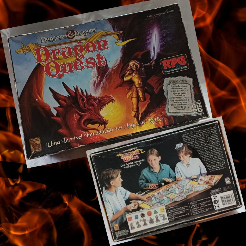 Dungeons & Dragons - DRAGON QUEST- Jogo RPG - Tabuleiro – Completo – Original- Grow - Usado