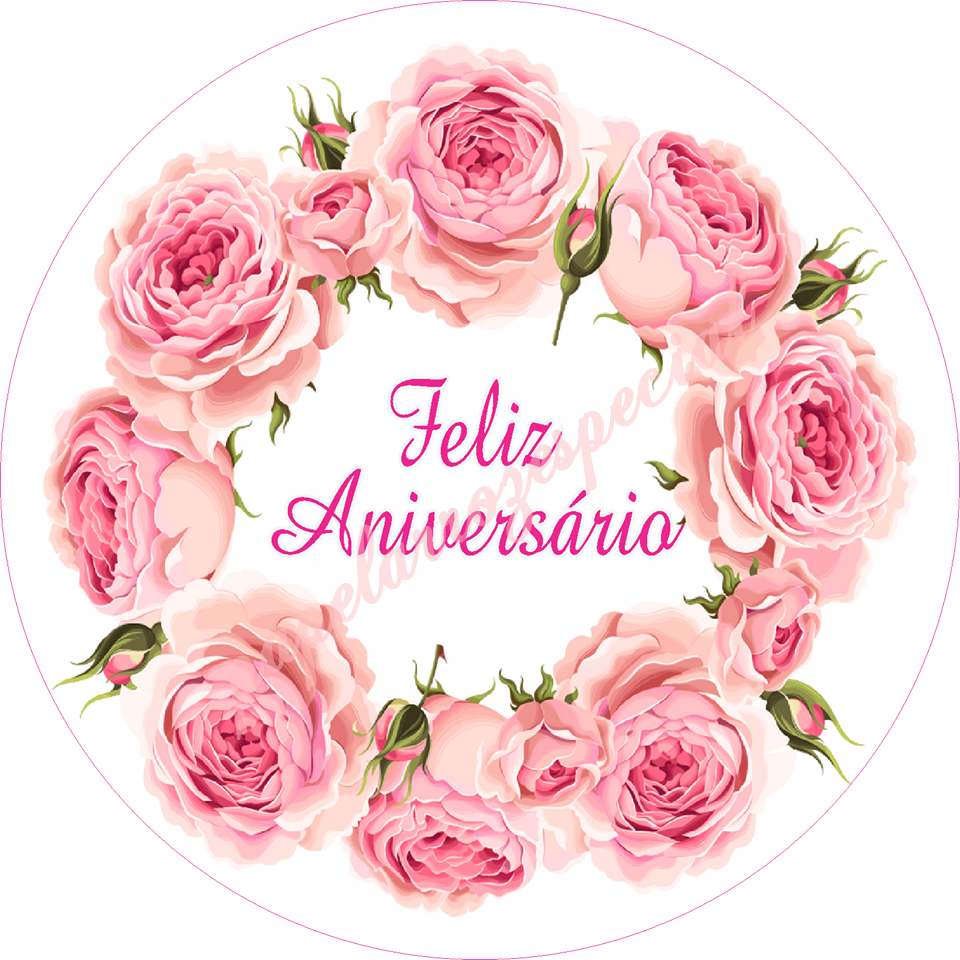 PAPEL ARROZ ESPECIAL FELIZ ANIVERSARIO 042 (REDONDO 20 CM) em Oferta na Shopee