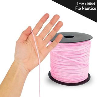 Fio Náutico Poliéster Cores Diversas 4mm - Com 100 Metros - BRX