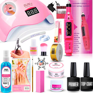 Kit Unha Gel Alongamento De Unha Acrigel Profissional Completo Premium - Envio Imediato