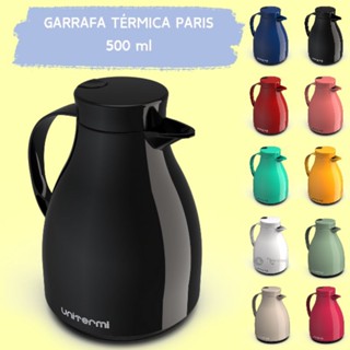 Garrafa de café Térmica Bule Paris com Gatilho 500 ml c/ Bico Anti-Gotas unitermi