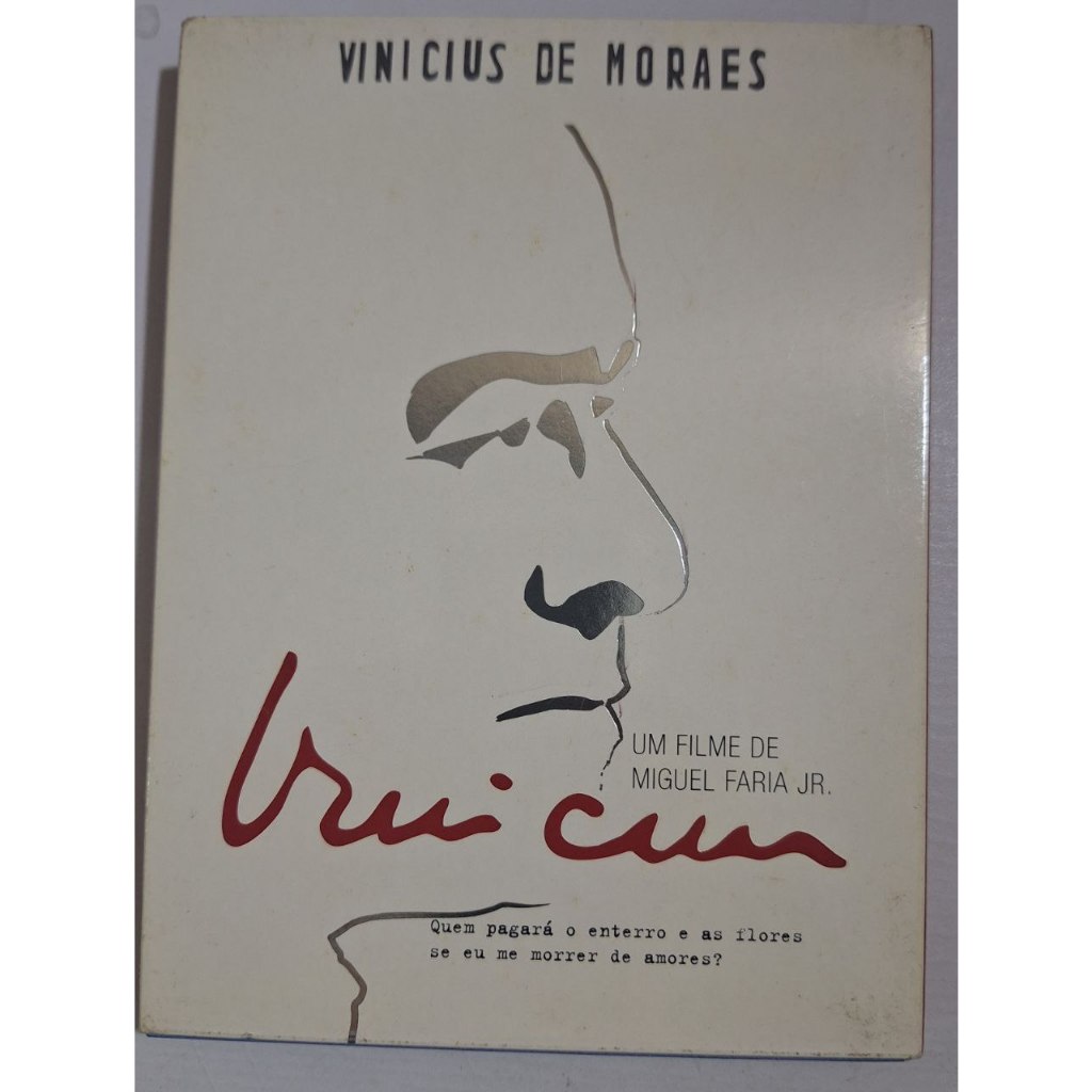 DVD Vinicius de Moraes - Filme com luva e replica do Soneto.