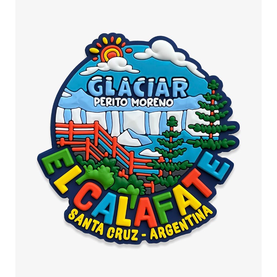 Ímã de Geladeira El Calafate Argentina Glaciar Perito Moreno Borracha Souvenir Patagônia em Oferta na Shopee