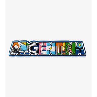 Ímã Argentina Letreiro – Ímã de Geladeira Emborrachado
