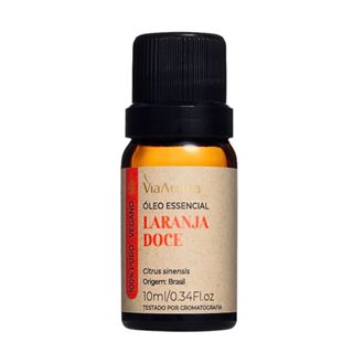 Óleo Essencial Laranja Doce Original Via Aroma 10ml Natural em Oferta na Shopee
