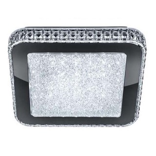 Lustre Plafon Acrilico Espelhado Led 12w 28x28cm Gemini Bivolt
