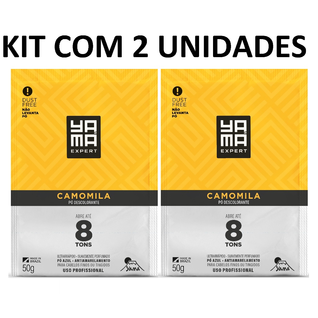 KIT COM 2 Pó Descolorante Camomila 50g - Yamá