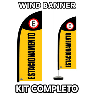 Wind Banner (ESTACIONAMENTO) Kit completo.