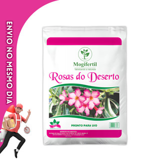Substrato Rosas Do Deserto 2Kg Mogifertil Adubo Orgânico Plantas Flores Deserticas Natural