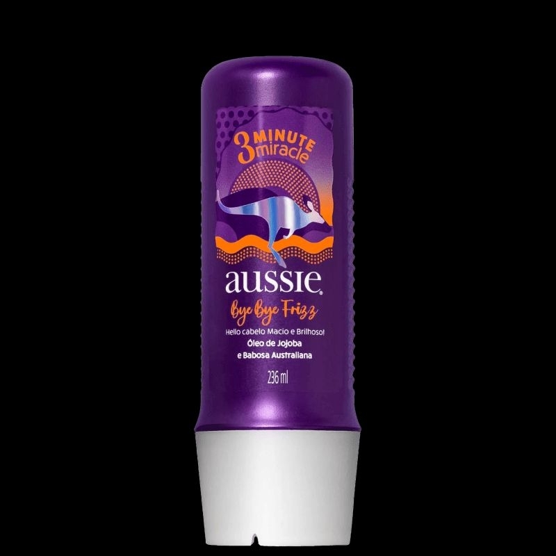 Creme de Tratamento Aussie 3 Minutos Bye Bye Frizz 236ml