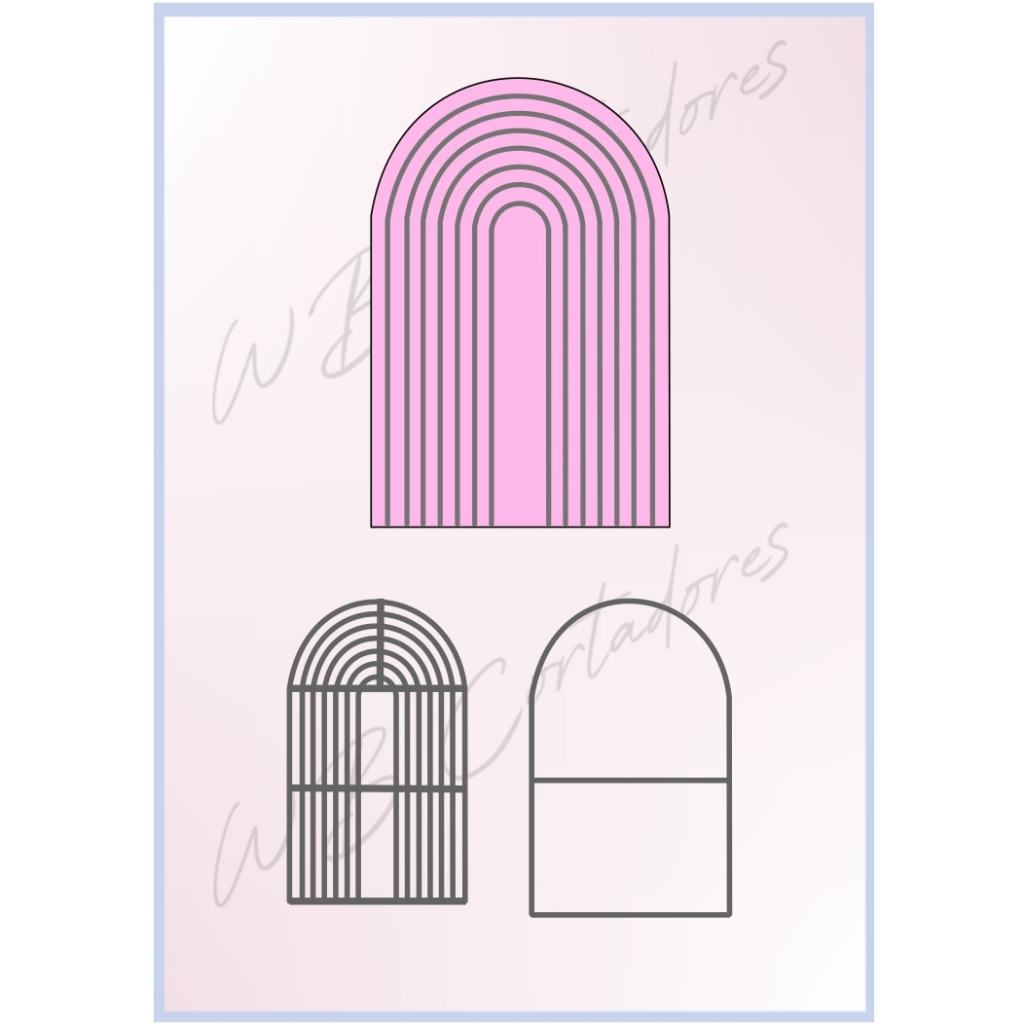 cortador marcador moldura marcador de arco-iris 8x5 em Oferta na Shopee