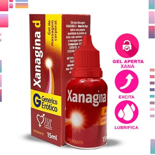 Xanagina sex shop Lubrificante intimo cadeado Feminino15Ml - Top Gel Produtos Eróticos Sexy Shop tops