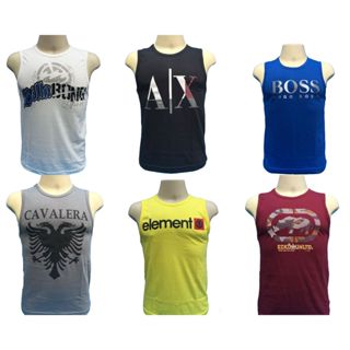 Kit 5 Regatas, Camisas Masculinas Multi-marcas, 100%algodão, estampada (silk)