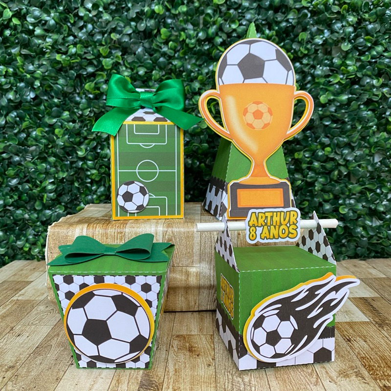Kit Festa Futebol Personalizados | Lembrancinhas | Festa infantil | Caixinhas Personalizadas