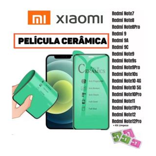 Película Cerâmica 9D ou 3D Não Quebra Para Compatível XiaoMi note 8 note10 poco x3 note 12 note 9s 9a 9c 10a poco f5
