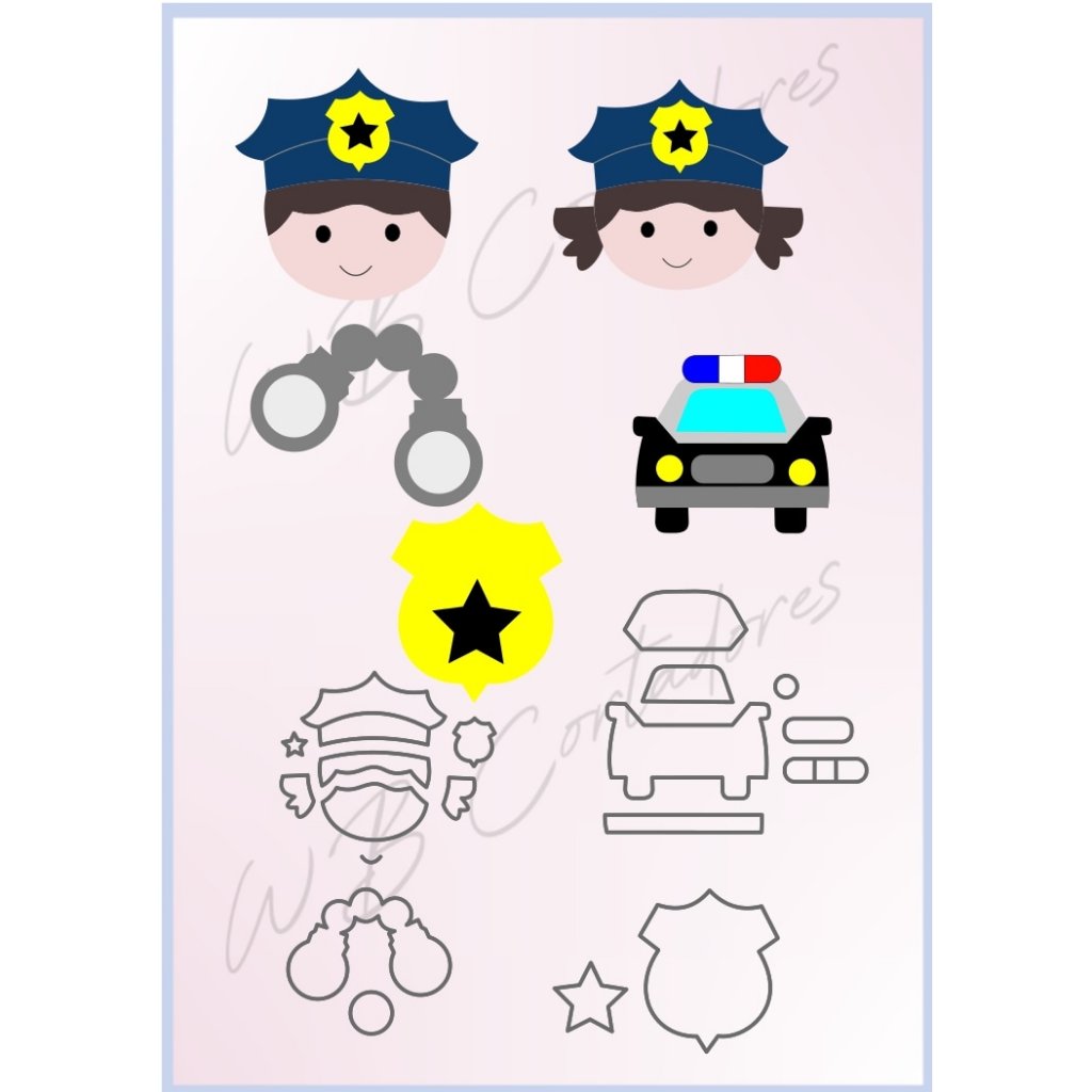 cortador kit policia