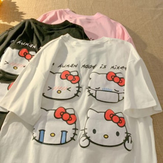 Camiseta Anime Hello Kitty The Human Mood Is Mixed Tumblr Unissex