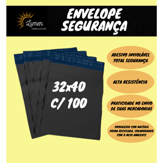 100 Unid. Envelopes De Segurança 32x40 - Saco Embalagem Para Correio Ecommerce em Oferta na Shopee