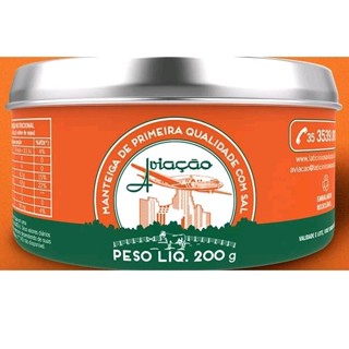 Manteiga Aviação c/sal lata 200g