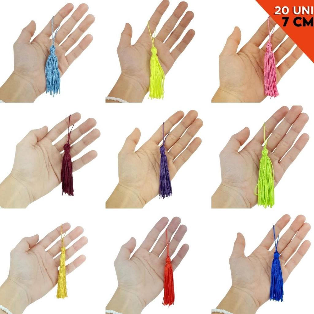 Pingente De Seda Tassel - Franja Cores Diversas - Com 20 Unidades - BRX em Oferta na Shopee