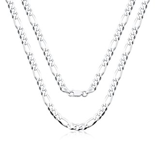 Corrente Prata 925 3x1 Italiana 70cm 4mm Colar Cordão Maciço