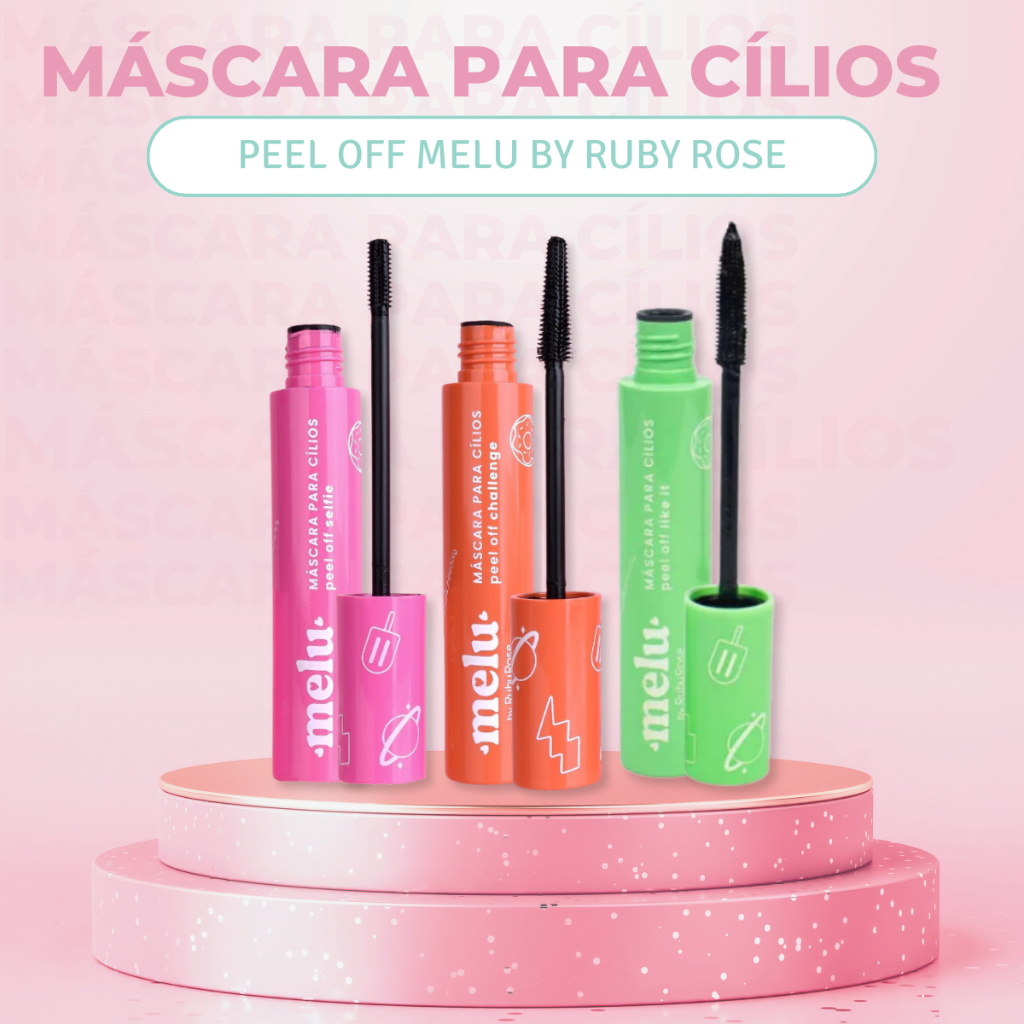 Máscara Para Cílios Rímel Peel Off Melu By Ruby Rose