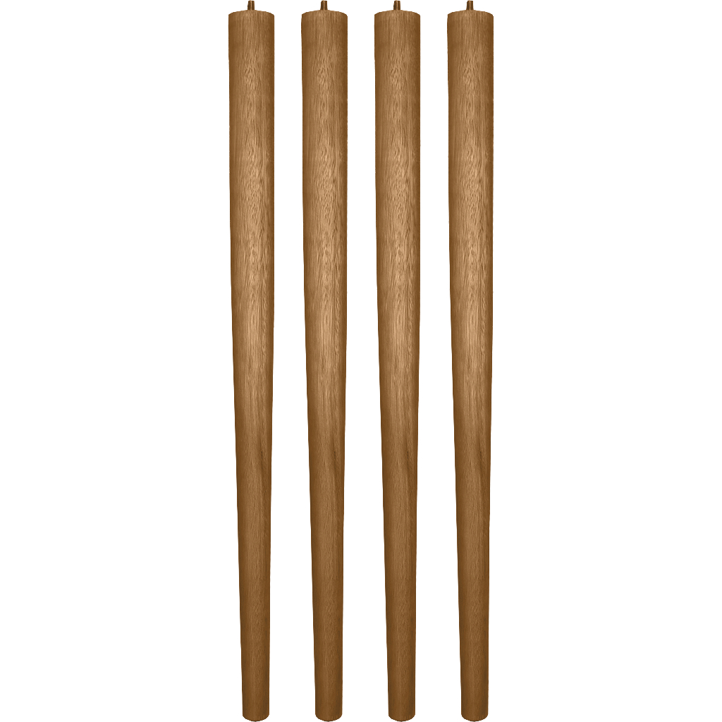 Pé Palito 75cm para Móveis Madeira Eucalipto Resistente