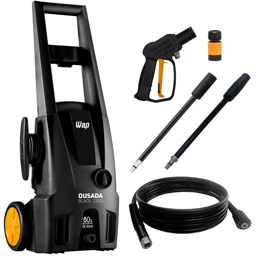 Lavadora Wap De Alta Pressão Ousada Black 2200 1750 Psi