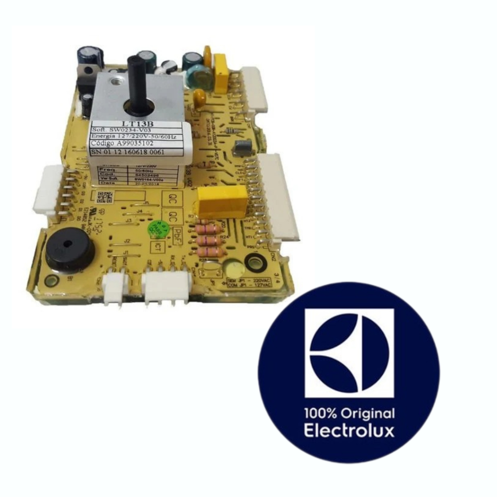 PLACA POTENCIA LT13B - A99035102 / A99035179 LAVADORA ELECTROLUX ORIGINAL (BIVOLT)