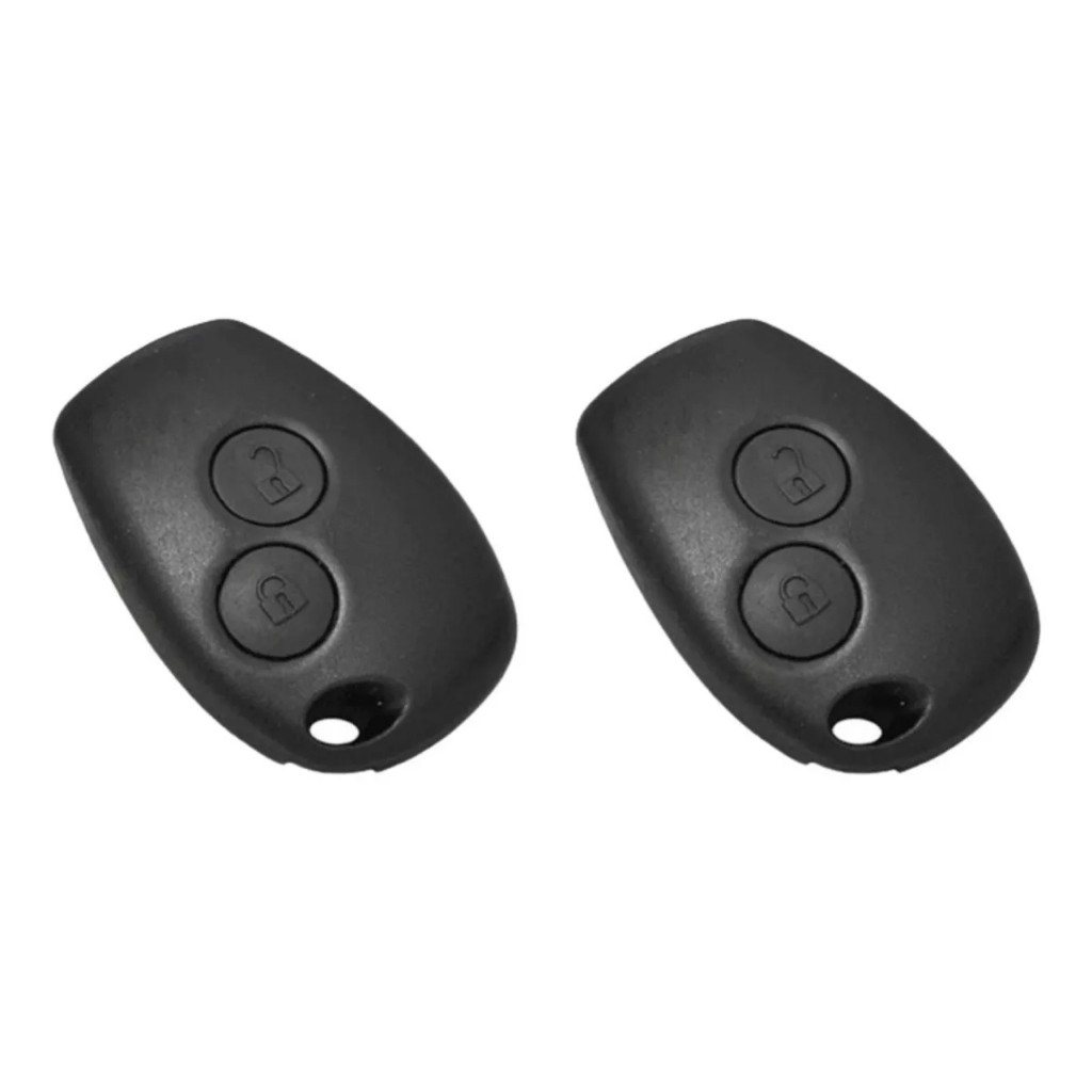 Kit 2 Capa Chave Alarme Telecomando Logan Sandero Duster - 2 unidades apenas a parte frontal -