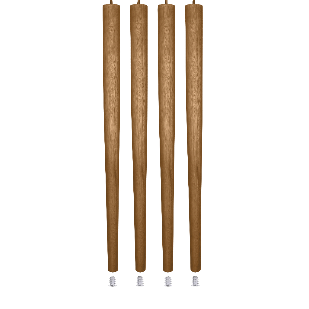 Pé Palito 75cm para Móveis Madeira Eucalipto Resistente + Bucha Americana