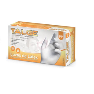 LUVAS DE LATEX PROCEDIMENTO COM PÓ - TALGE COM 100 UN