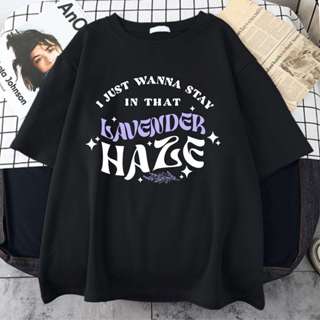 Camiseta Taylor Swift I Just Wanna Stay In That Lavander Haze Aesthetic Unissex