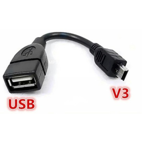 Cabo Otg V3 Adaptador Usb femea Tablet Celular Pendrive radios automotivos