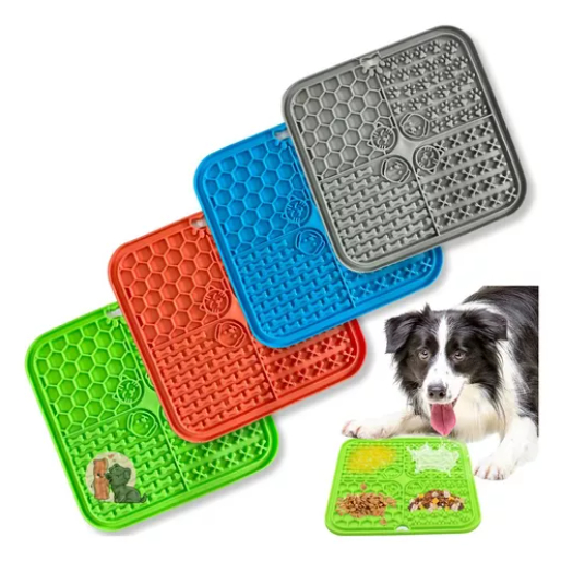 Comedouro lambedor interativo Tapete De Lamber Ração Úmida Para Cachorro Gatos