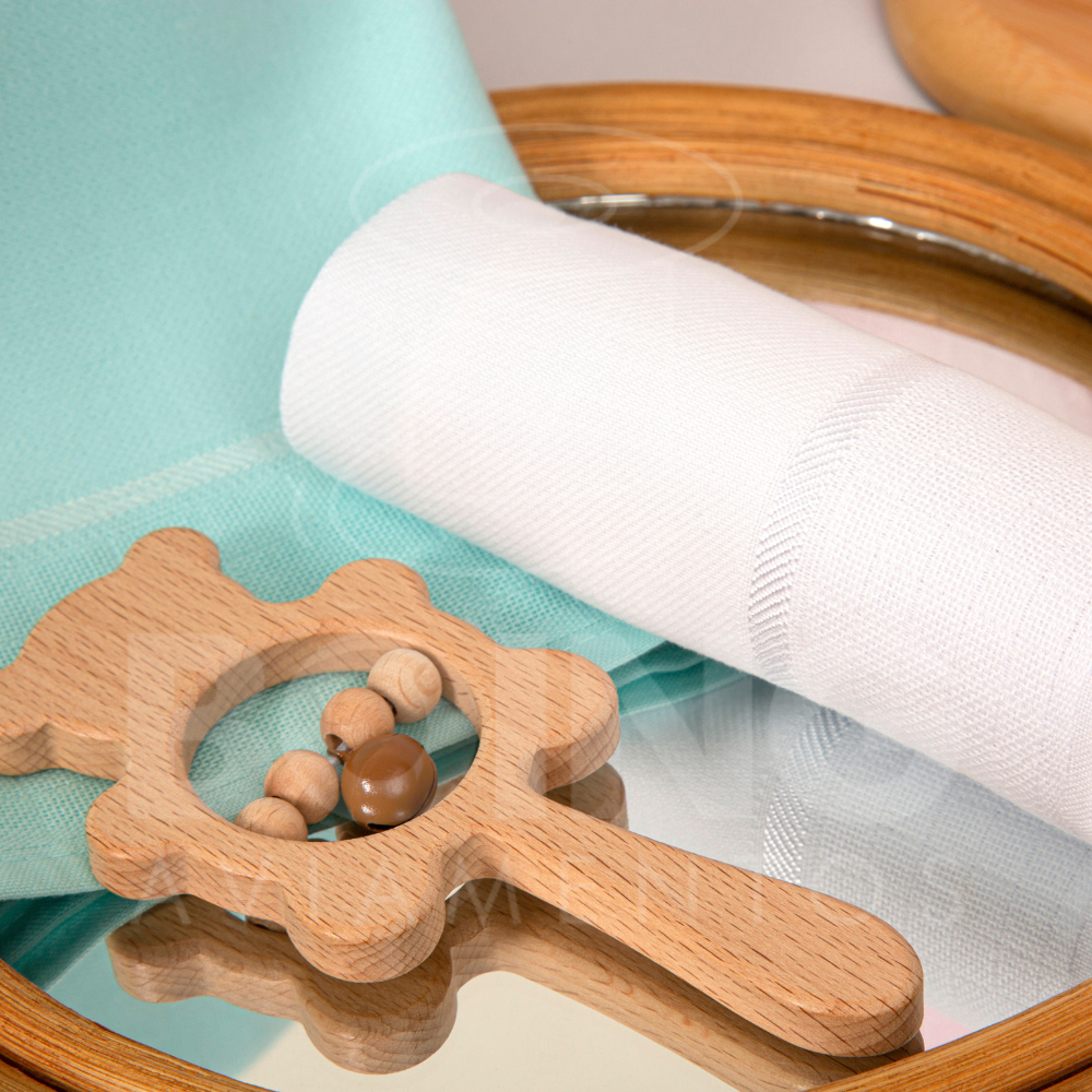 Kit 6 ou 12 Fraldinha de Boca Bainha Pt Mabber 30cm x 40cm Barra Pintura / Bordado Eletrônico