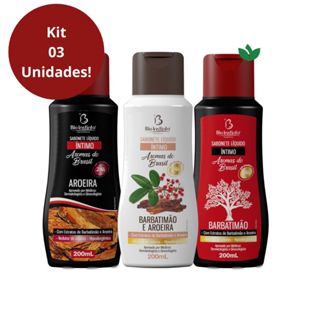 KIT 3 Unidades Sabonete VARIADOS Aromas Brasil (1 BARB. E AROERA 1 BARBATIMÃO E 1 AROEIRA)