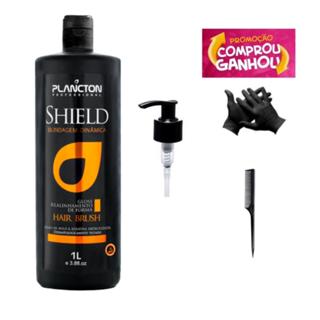 Gloss Shield Blindagem Dinâmica Sem Formol Plancton + Luvas - Pente