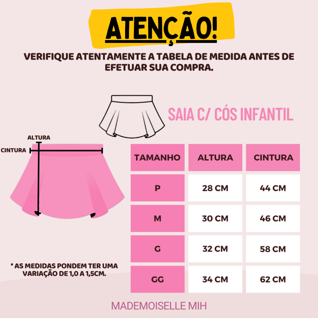 Saia Rosa E Com Cós Infantil Ballet - Balé — imagem 2 de 2