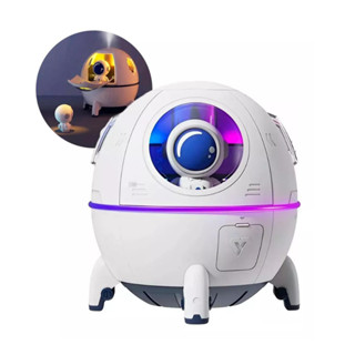Umidificador De Ar Aromatizador De Ambiente Astronauta Cápsula Com Luz LED
